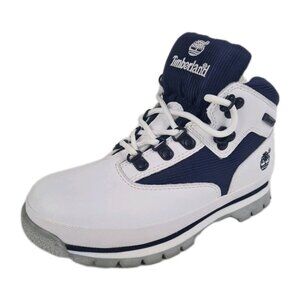 TIMBERLAND Euro Hiker Waterproof Kid's Unisex Boots White Size 2 Youth